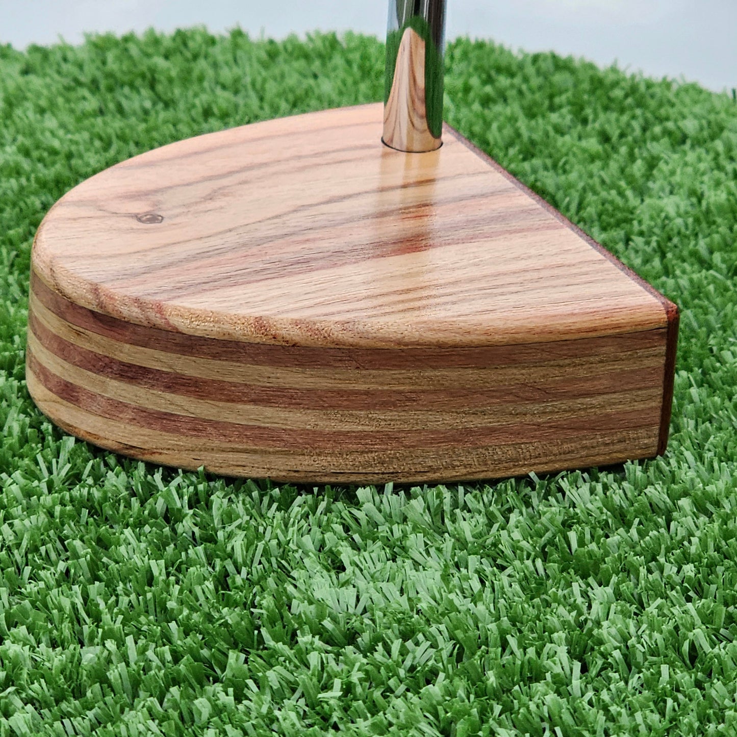 Yellowheart and Padauk wood blank putter for custom engraving