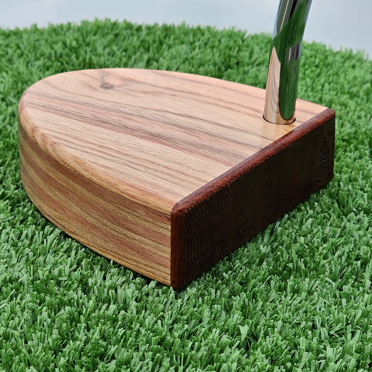 Yellowheart and Padauk wood blank putter for custom engraving