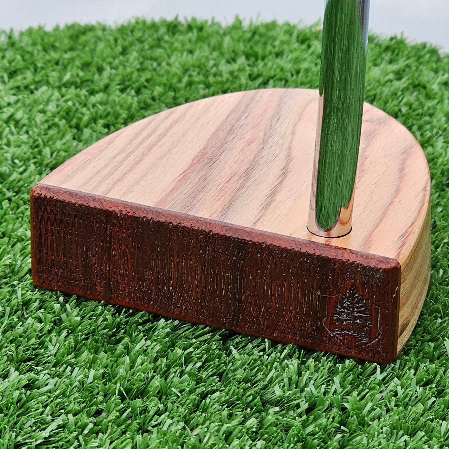 Yellowheart and Padauk wood blank putter for custom engraving