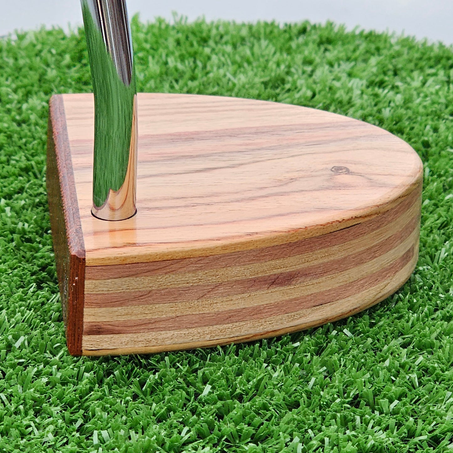 Yellowheart and Padauk wood blank putter for custom engraving