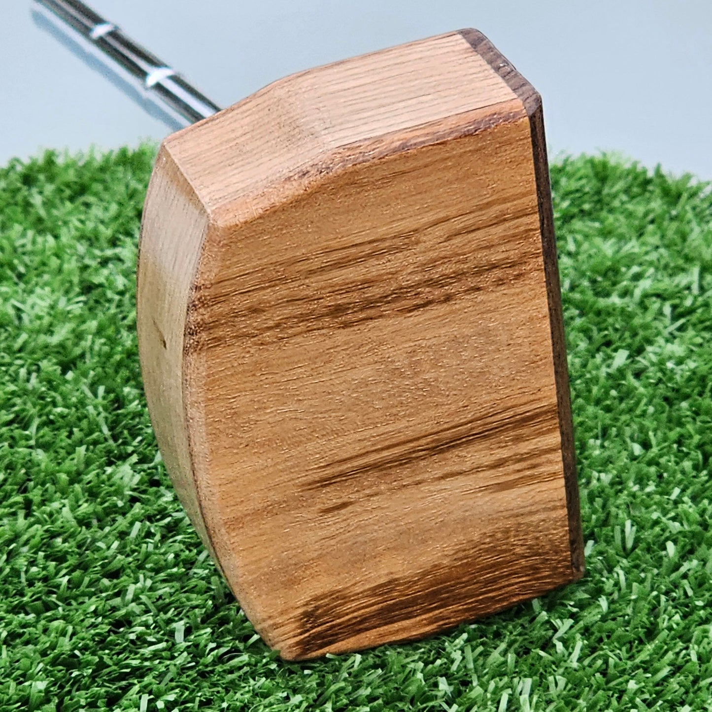 Tigerwood and Hard Oak blank putter for custom engraving