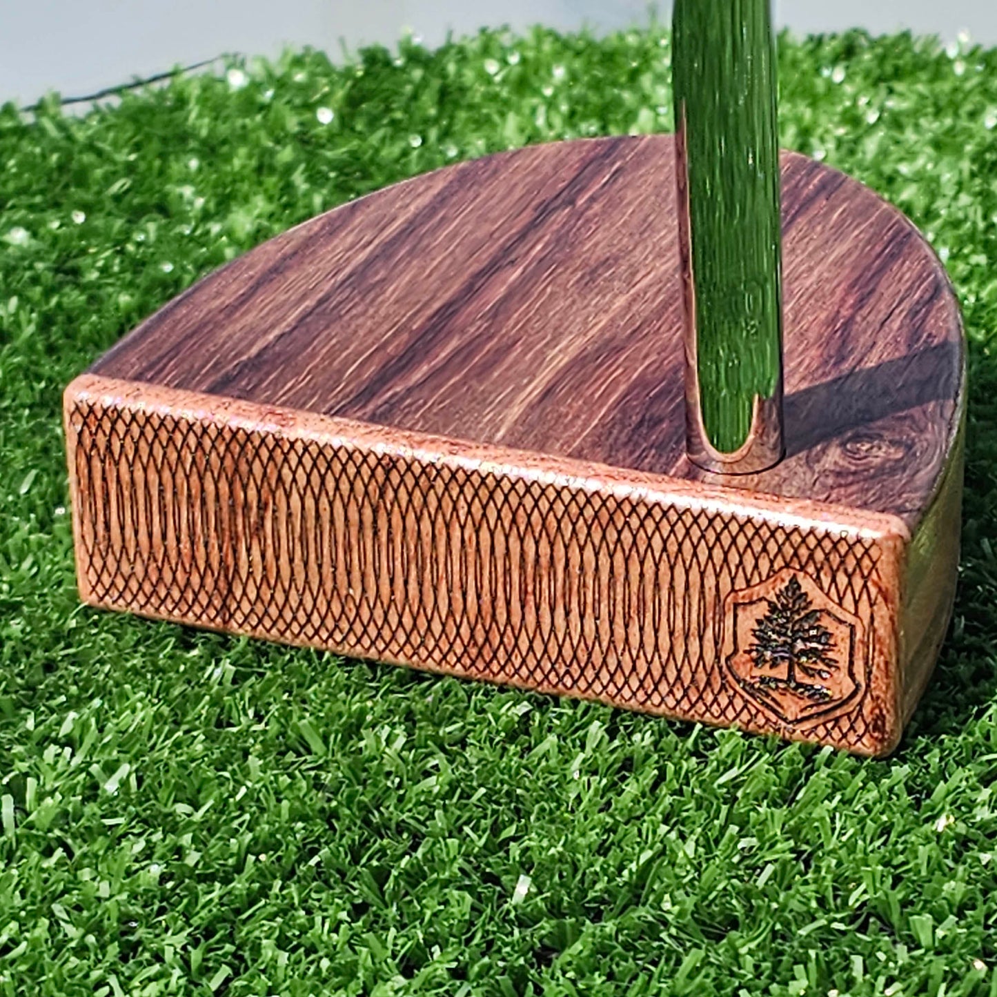 Rosewood and Babinga with layered wood body wood blank putter for custom engraving