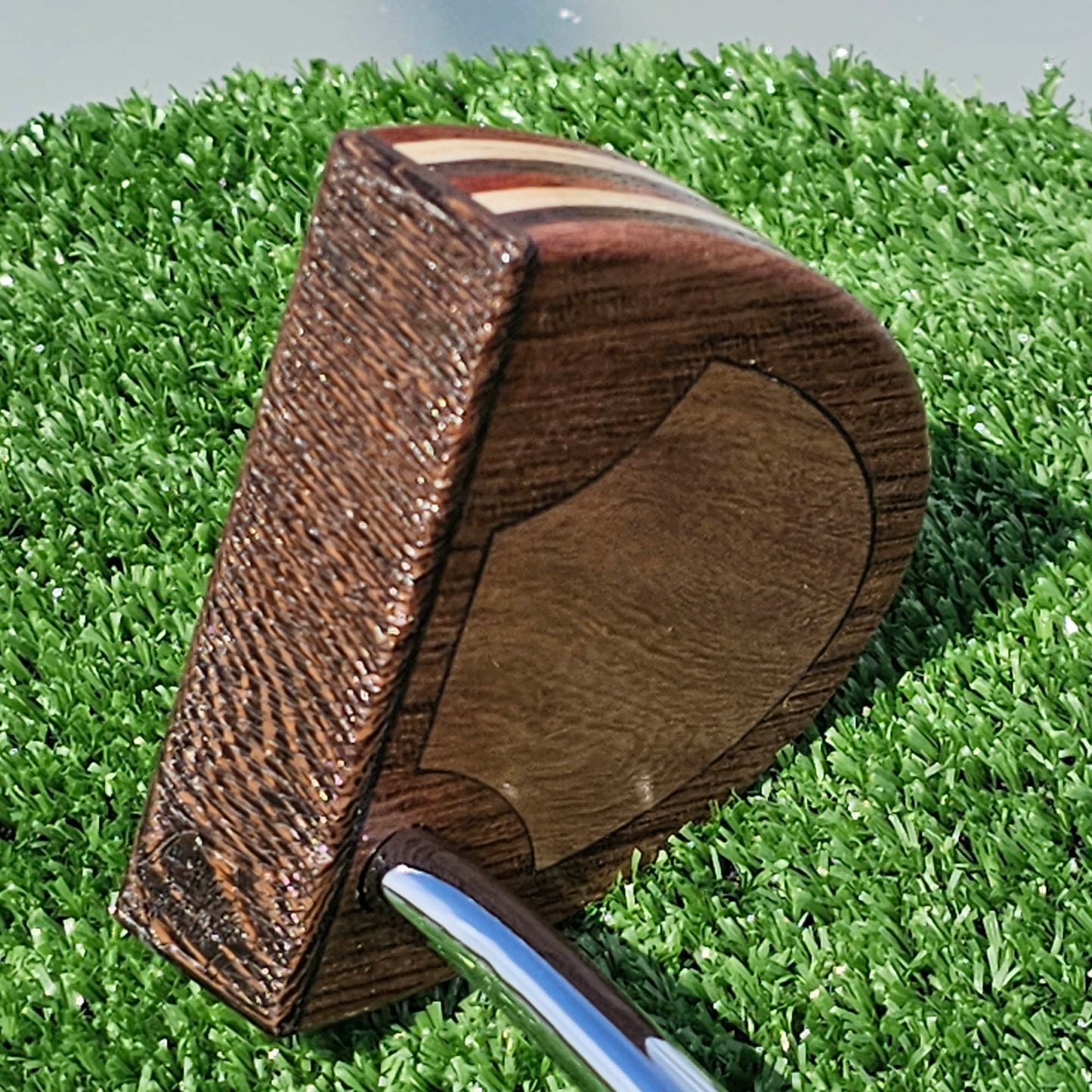 Babinga Wenge and various layered wood body wood blank putter for custom engraving