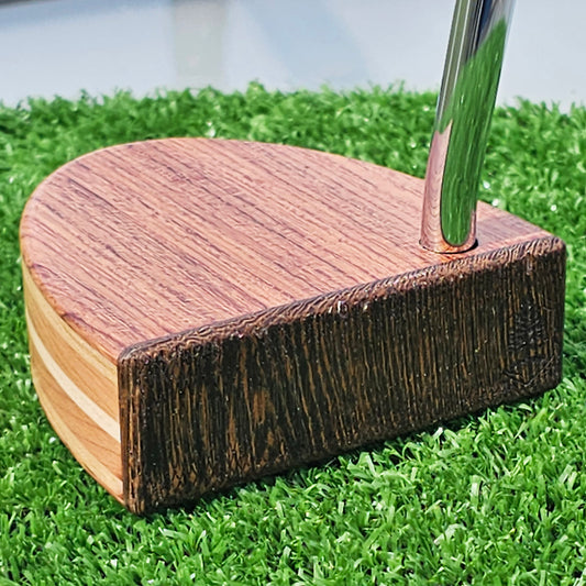 Babinga and Wenge wood with layered wood body wood blank putter for custom engraving