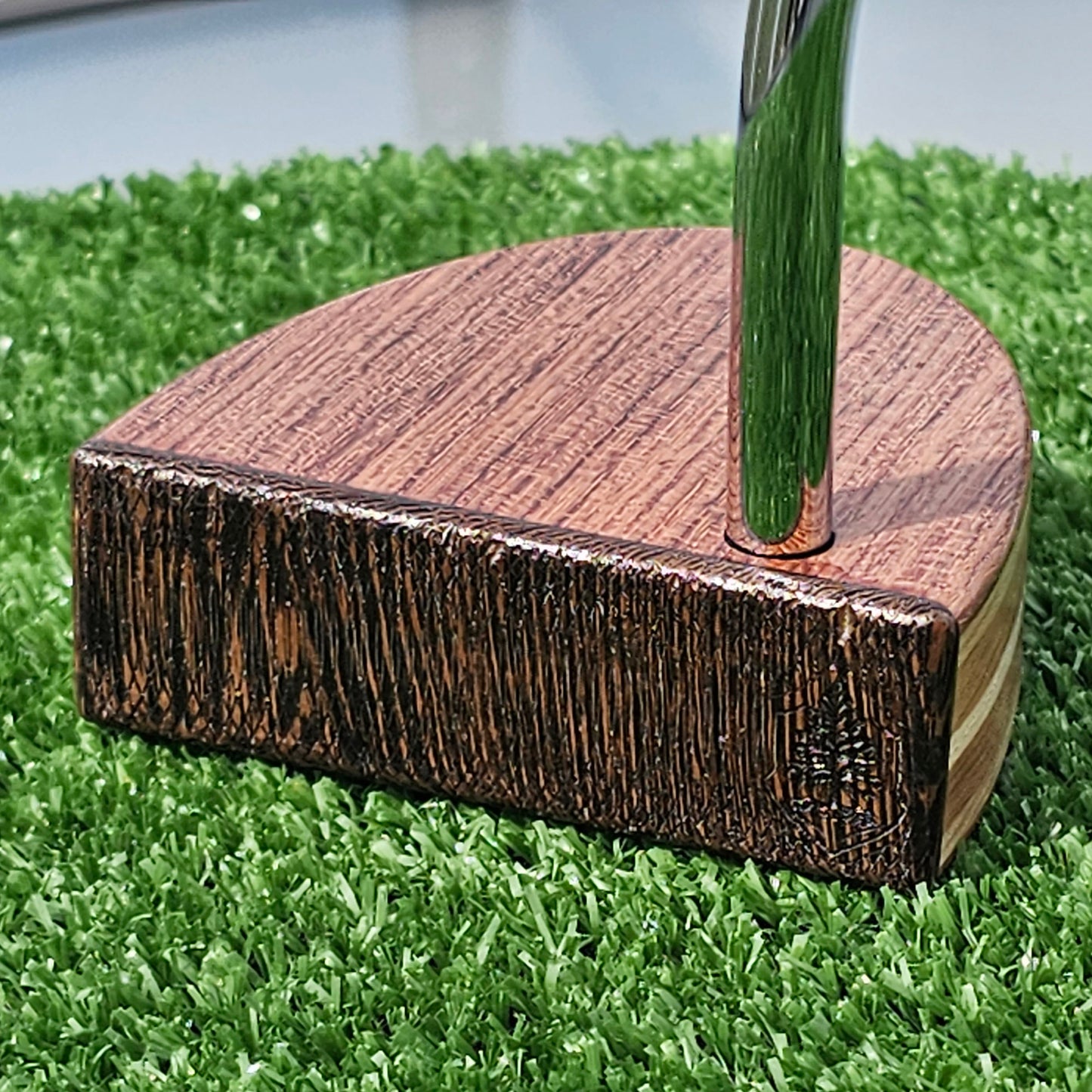 Babinga and Wenge wood with layered wood body wood blank putter for custom engraving