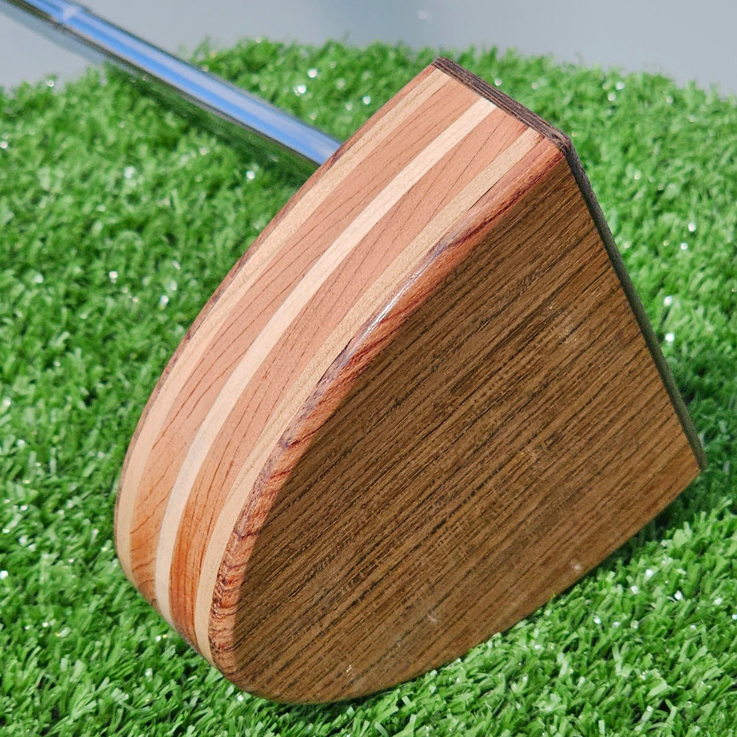 Babinga and Wenge wood with layered wood body wood blank putter for custom engraving