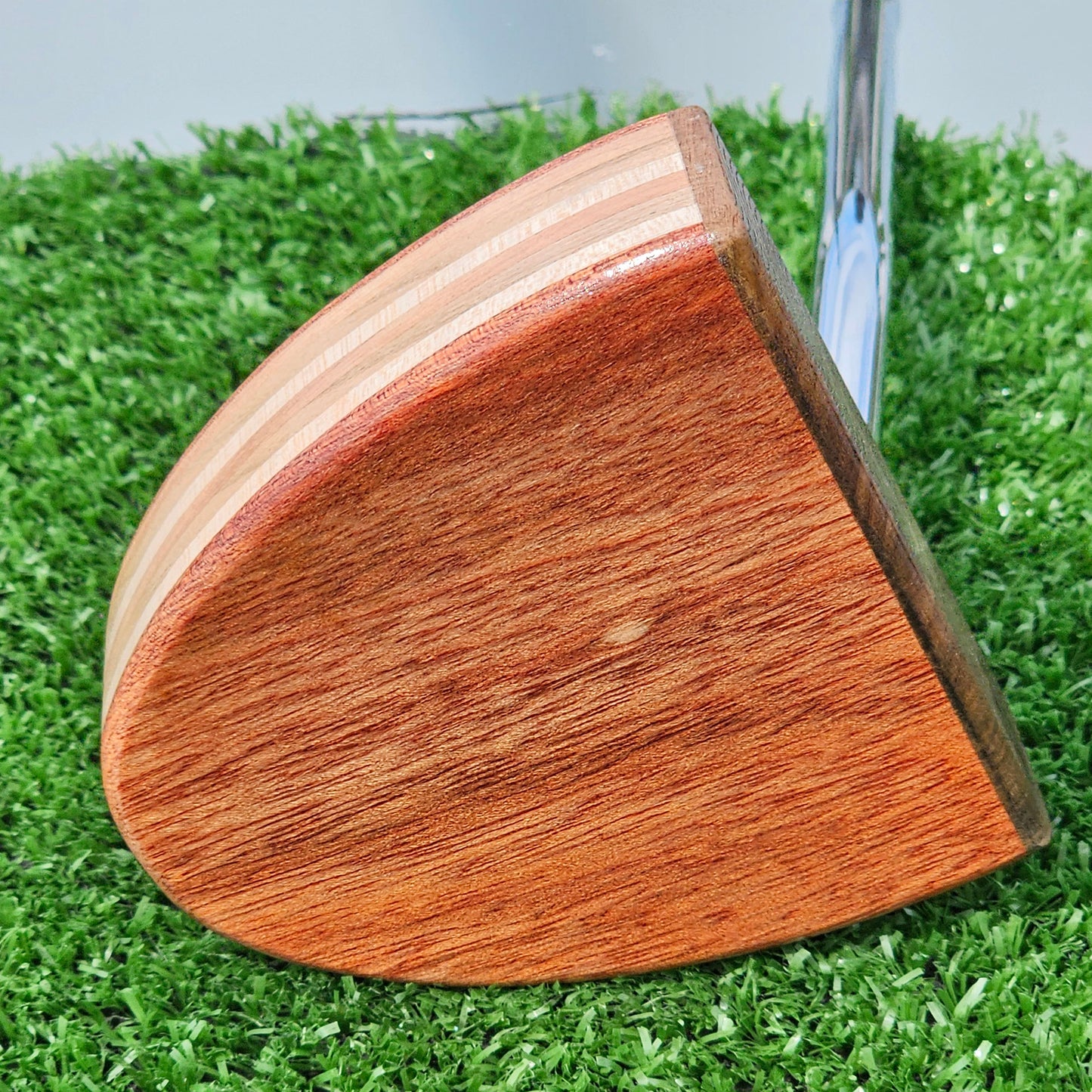 Bloodwood and Rosewood with layered body wood blank putter for custom engraving