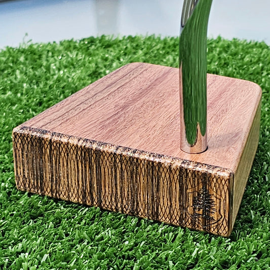 Rosewood Zebrawood and Oak wood blank putter for custom engraving