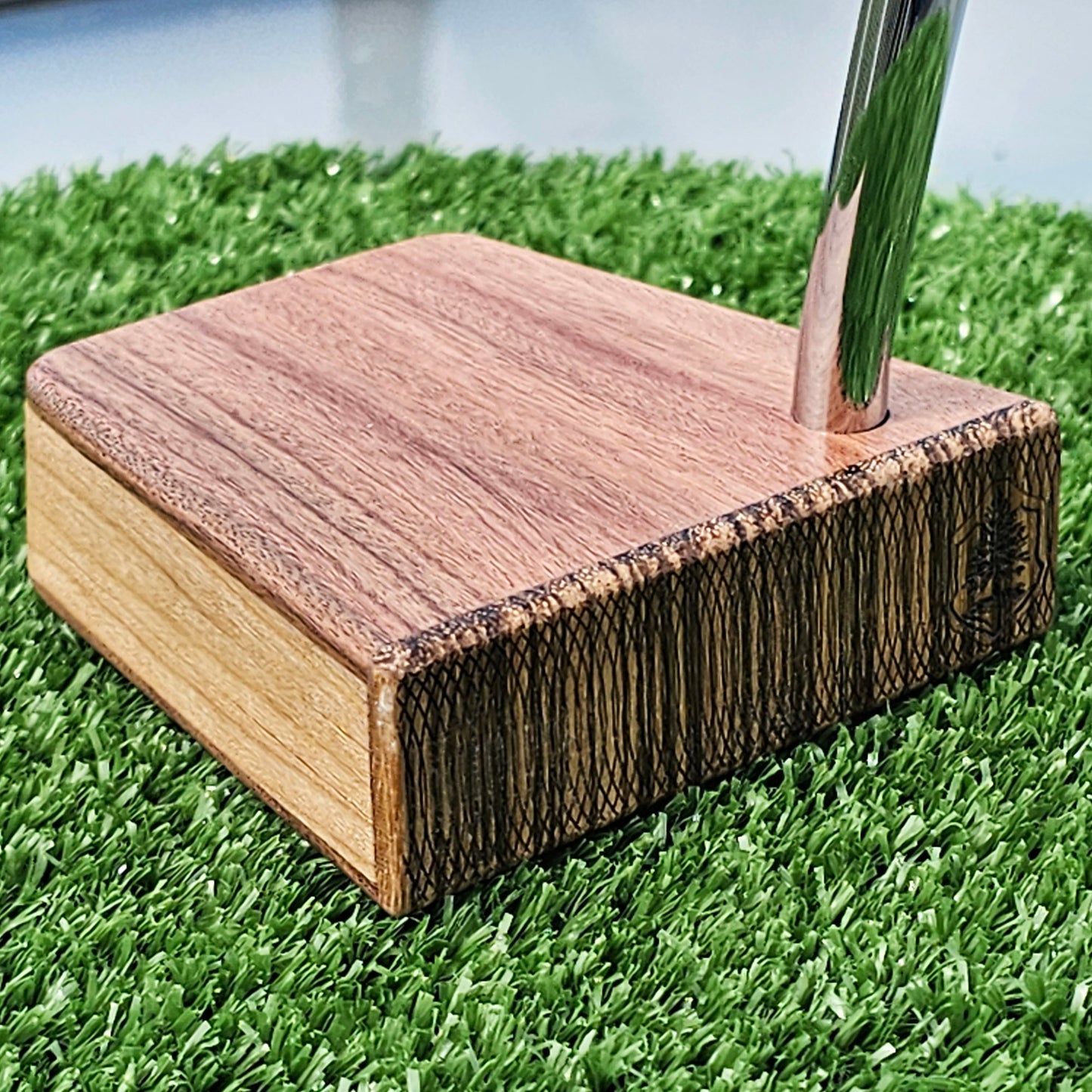 Rosewood Zebrawood and Oak wood blank putter for custom engraving