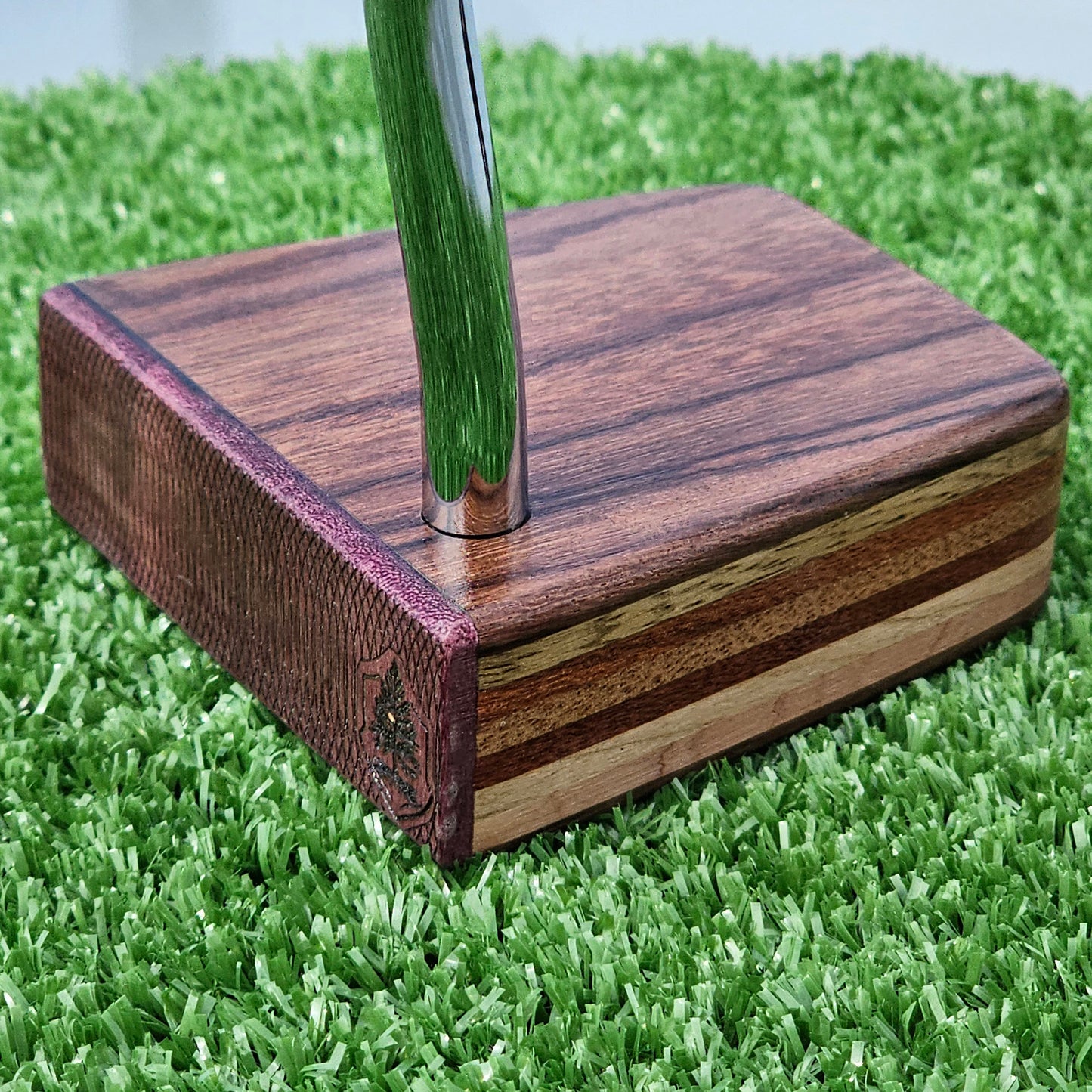 Rosewood Purpleheart and other exotics wood blank putter for custom engraving