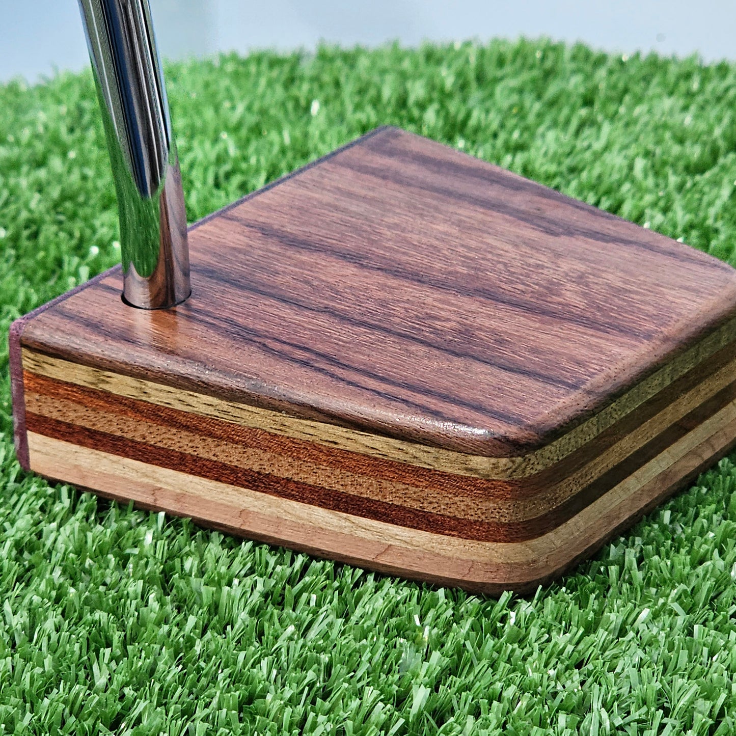 Rosewood Purpleheart and other exotics wood blank putter for custom engraving