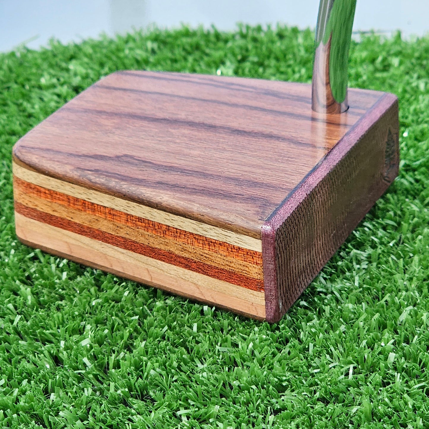 Rosewood Purpleheart and other exotics wood blank putter for custom engraving