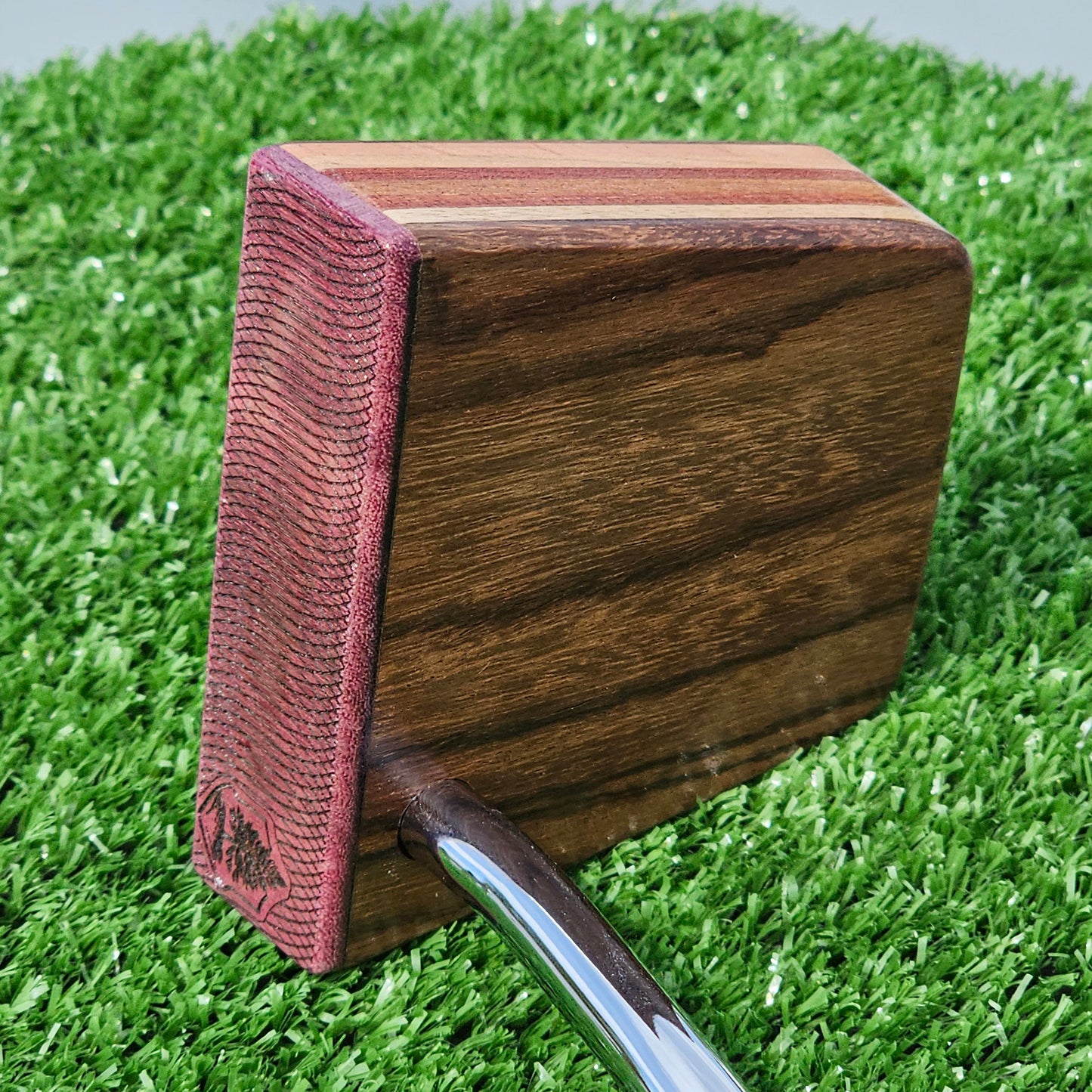 Rosewood Purpleheart and other exotics wood blank putter for custom engraving