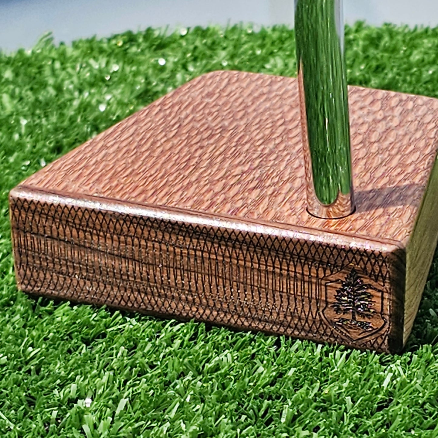 Lacewood Rosewood and Oak wood blank putter for custom engraving