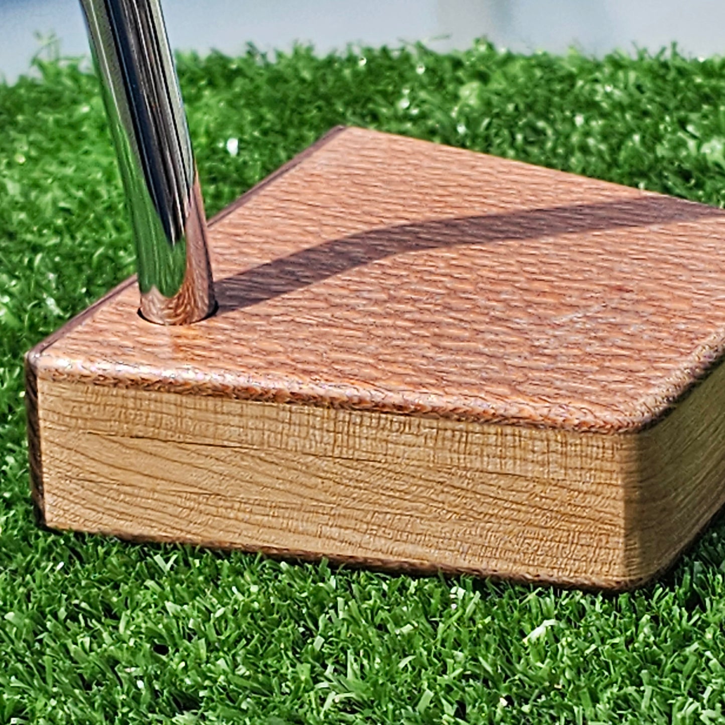 Lacewood Rosewood and Oak wood blank putter for custom engraving