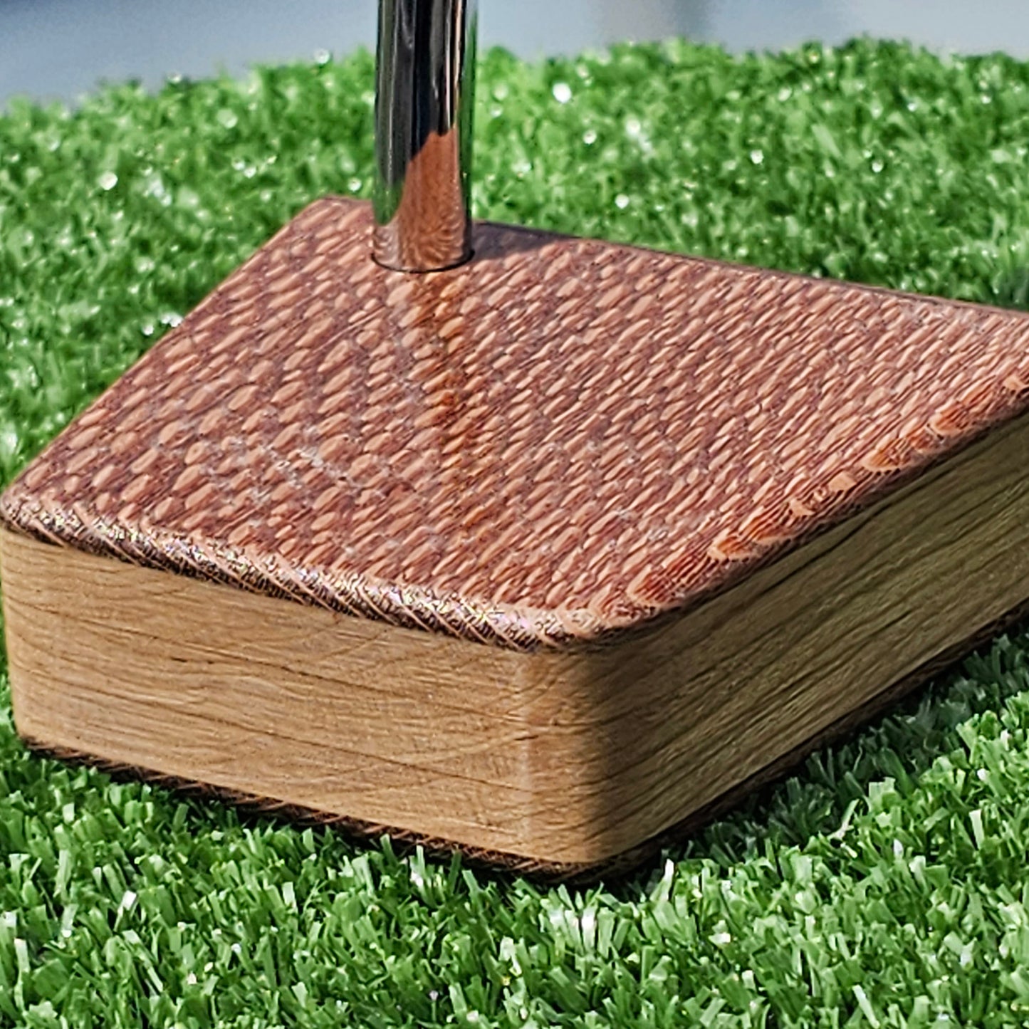 Lacewood Rosewood and Oak wood blank putter for custom engraving