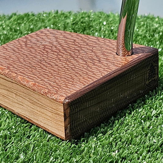 Lacewood Rosewood and Oak wood blank putter for custom engraving