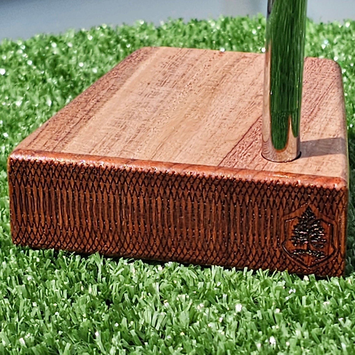 Babinga Padauk and mahogany wood blank putter for custom engraving