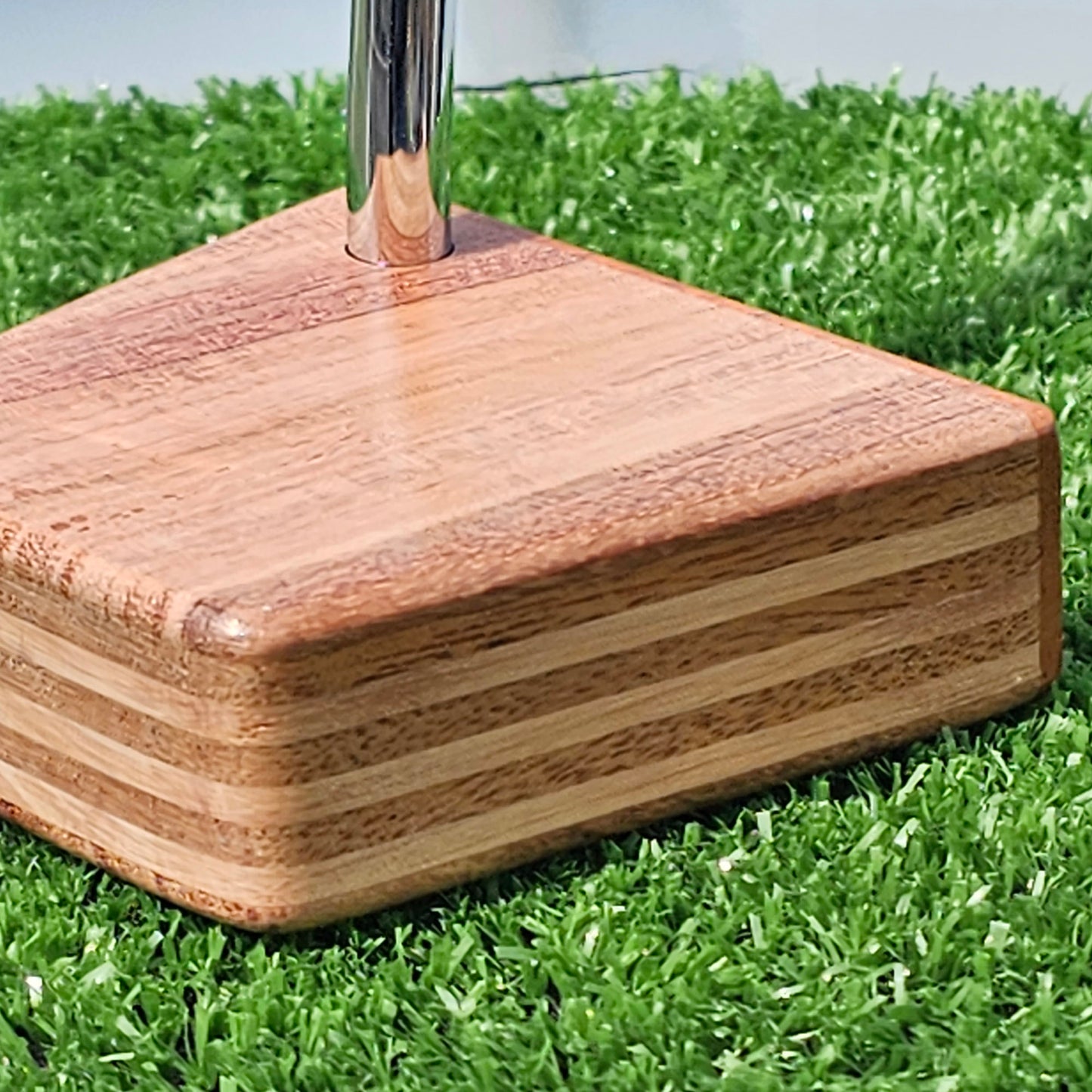 Babinga Padauk and mahogany wood blank putter for custom engraving