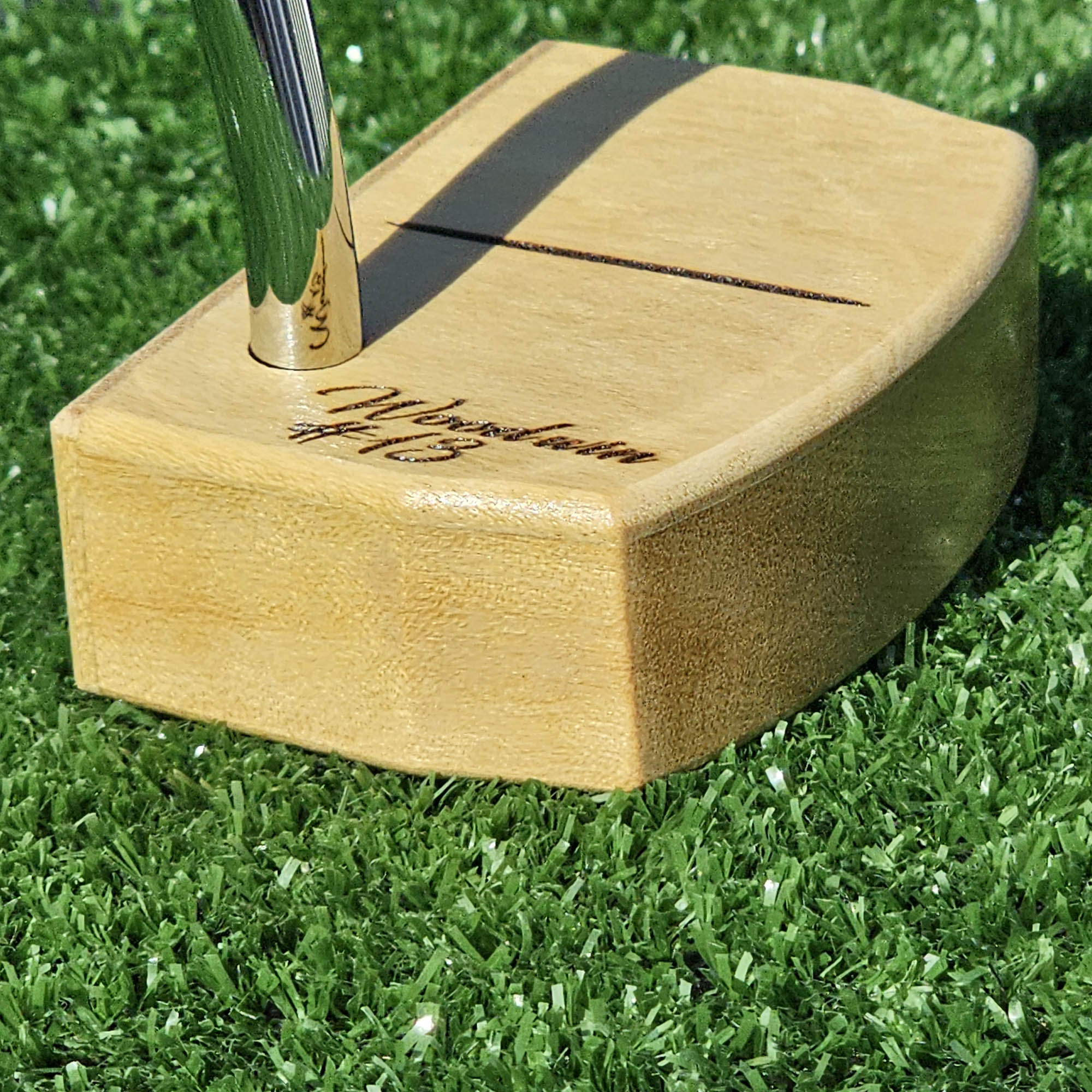 Yellowheart exotic wood putter   Spectacular rich look