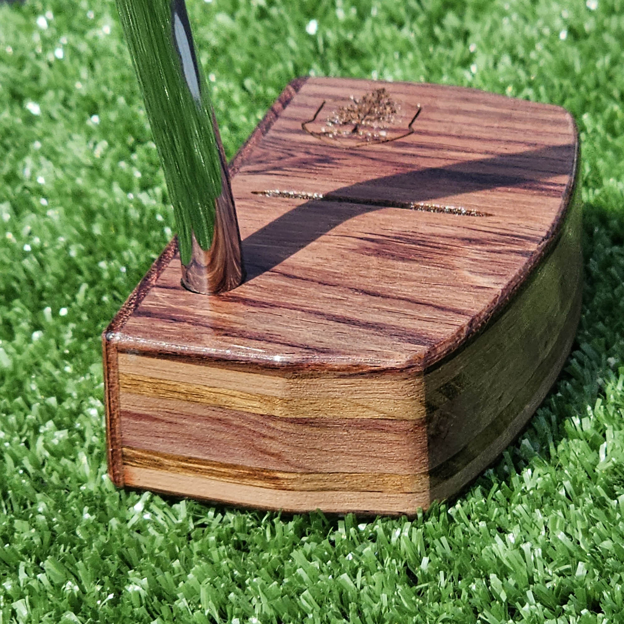 Rosewood Woodwin putter with layered body