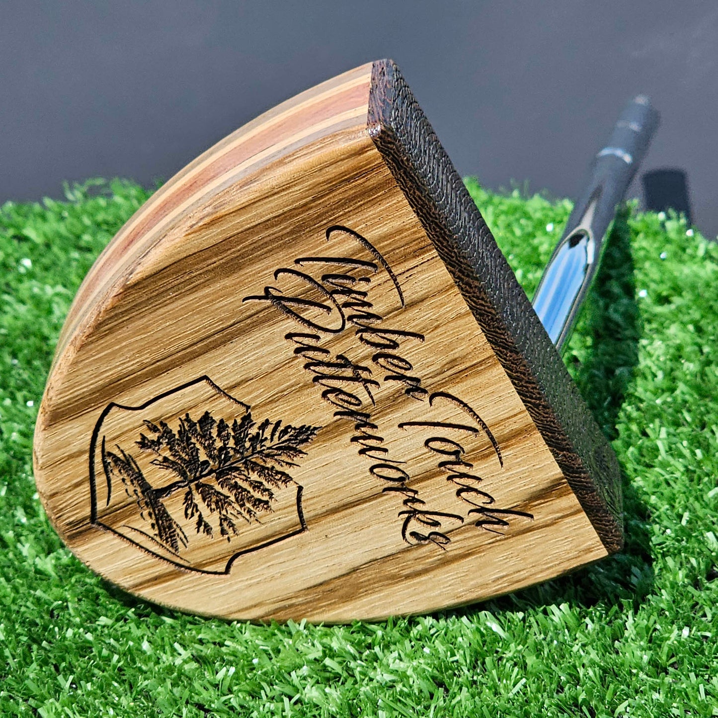 Zebrawood exotic wood Woodford putter with Cedar and layered body