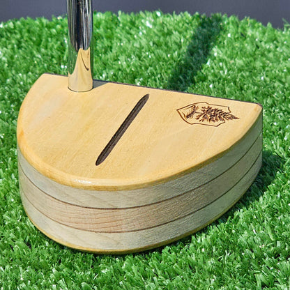 Yellowheart exotic wood Woodford putter with Cedar and layered body