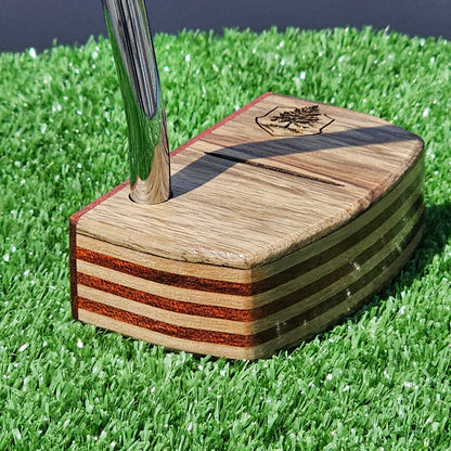 Black Limba exotic wood with Padauk and Zebrawood putter