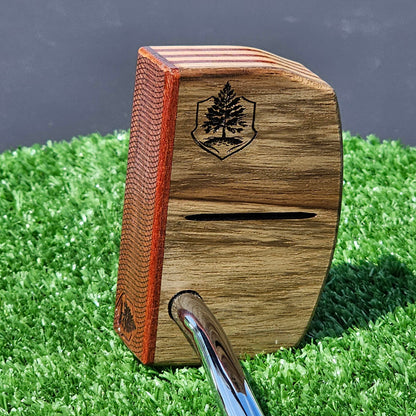 Black Limba exotic wood with Padauk and Zebrawood putter