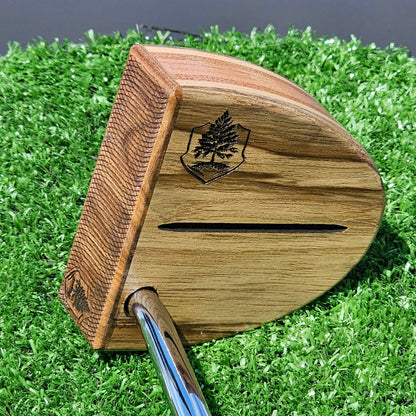 Black Limba exotic wood Woodford putter with Cedar and layered body