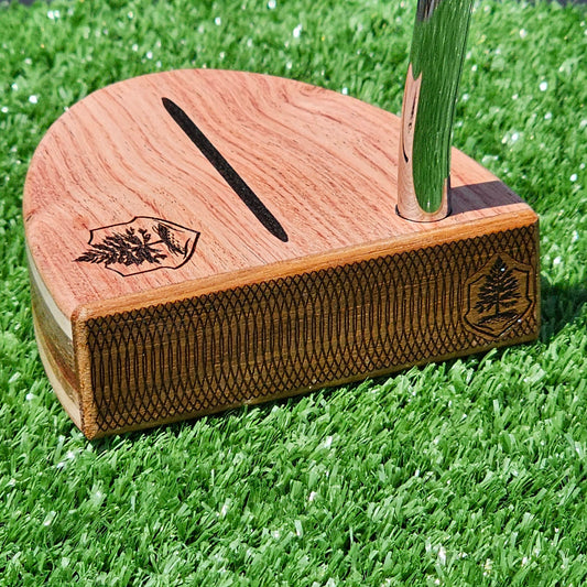 Bubinga exotic wood Woodford putter with Cedar and layered body