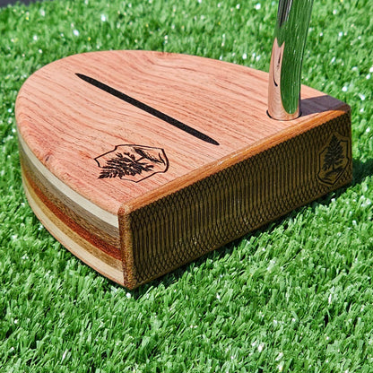 Bubinga exotic wood Woodford putter with Cedar and layered body