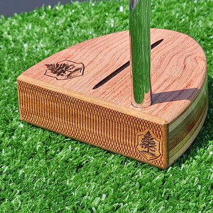 Bubinga exotic wood Woodford putter with Cedar and layered body