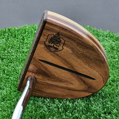 Rosewood and Wenge putter with exotic multi wood body