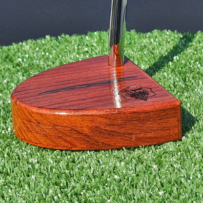 Padauk wood Woodford putter with exotic wood Wenge inlay