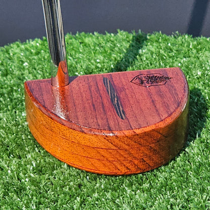 Padauk wood Woodford putter with exotic wood Wenge inlay