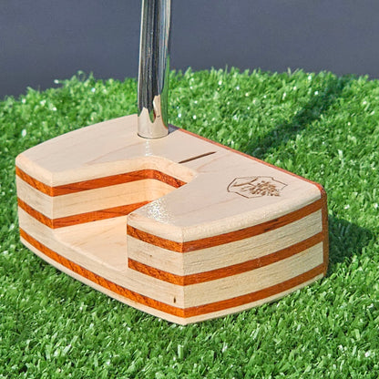 Paduak exotic wood Woodrich Regal with Maple 370 gram putter