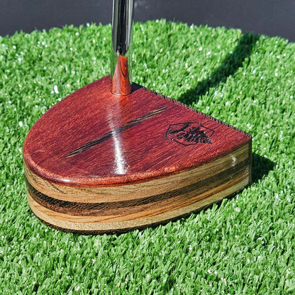 Bloodwood exotic wood Woodford putter with Wenge and many wood body