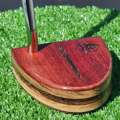 Bloodwood exotic wood Woodford putter with Wenge and many wood body