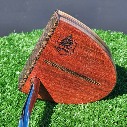 Bloodwood exotic wood Woodford putter with Wenge and many wood body