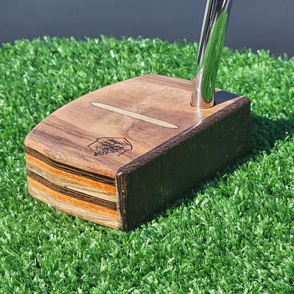 Rosewood exotic wood putter with awesome layered body