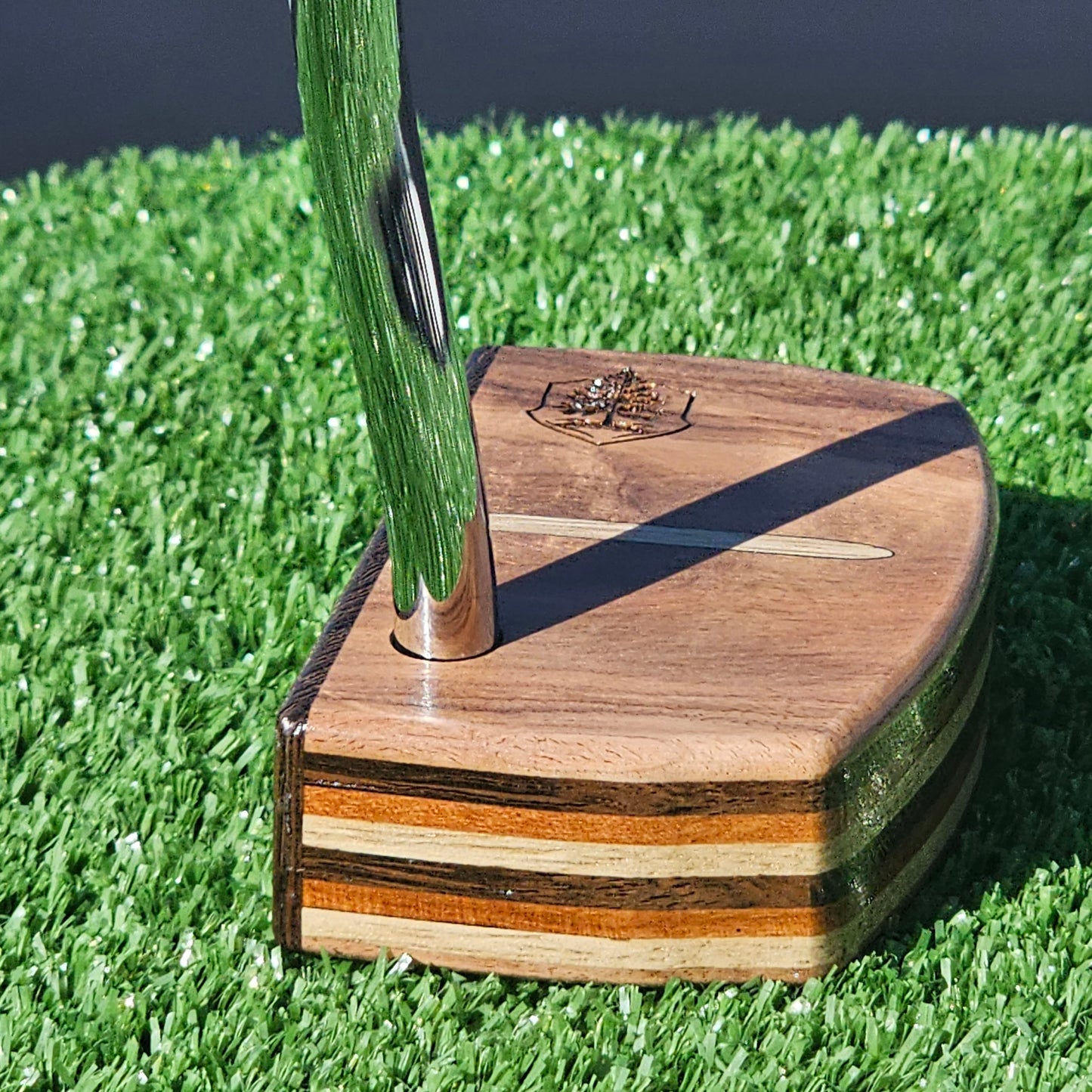 Rosewood exotic wood putter with awesome layered body