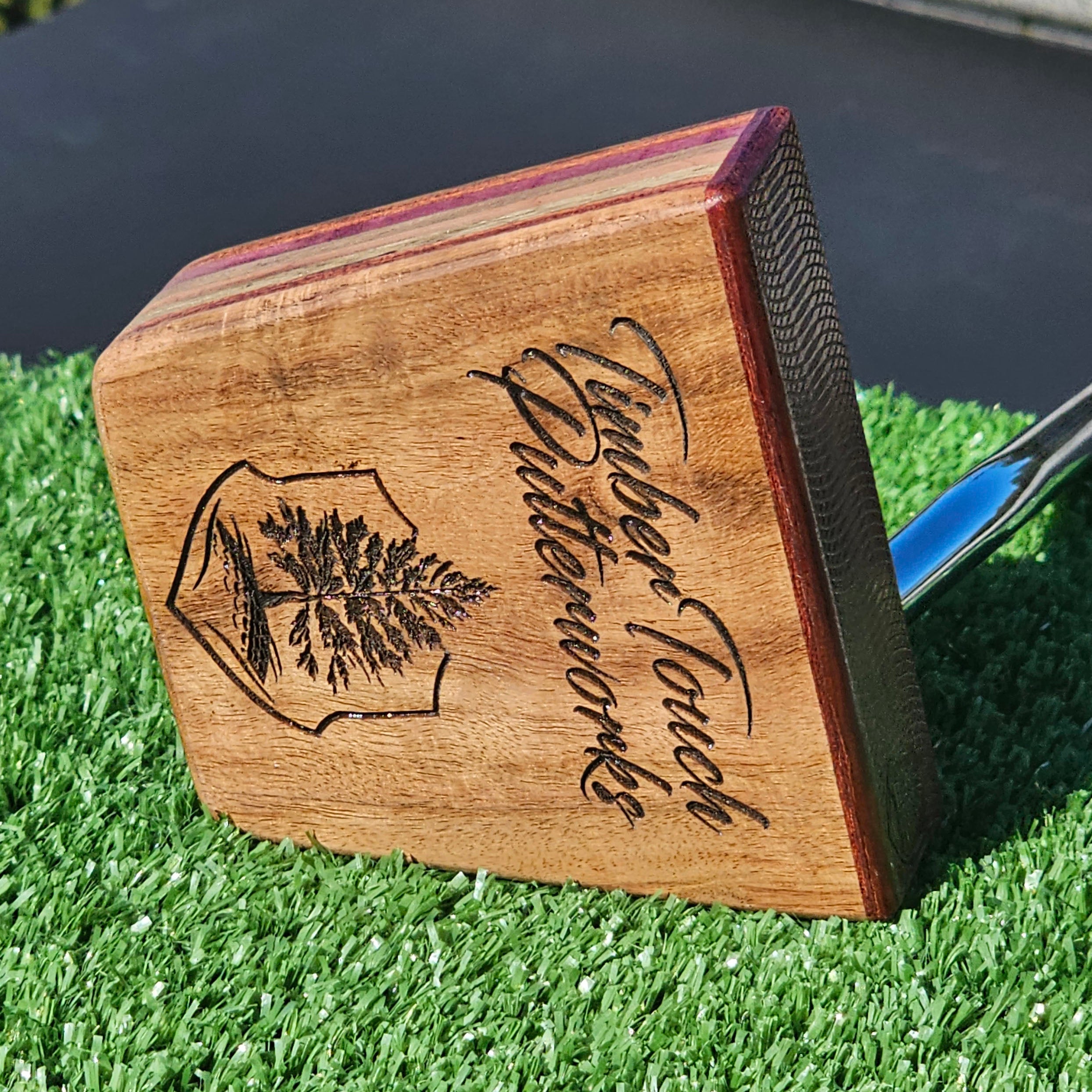 Rosewood Padauk and Osage Orange Timberwolf putter