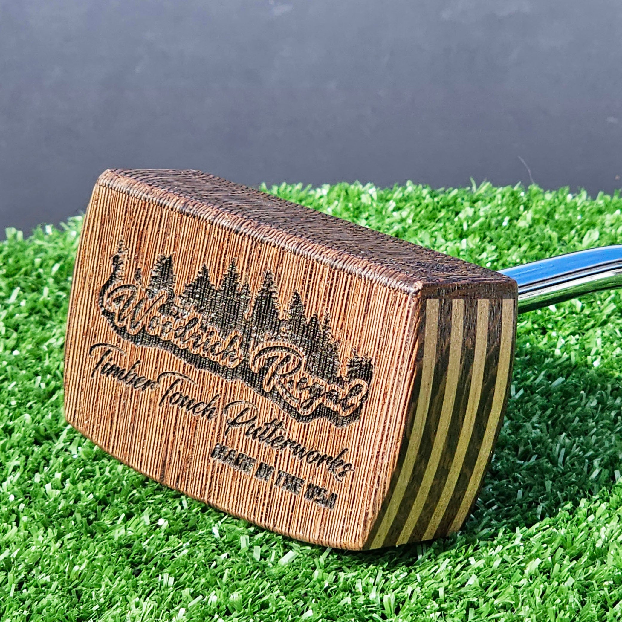 Exotic Wenge and Cherry wood Woodrich Regal wood putter