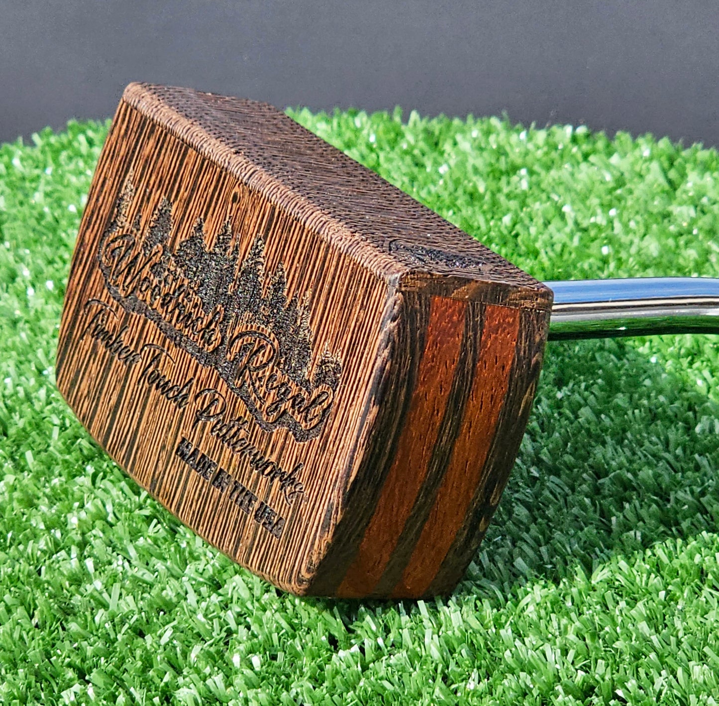 Exotic Wenge wood and Padauk Woodrich Regal wood putter