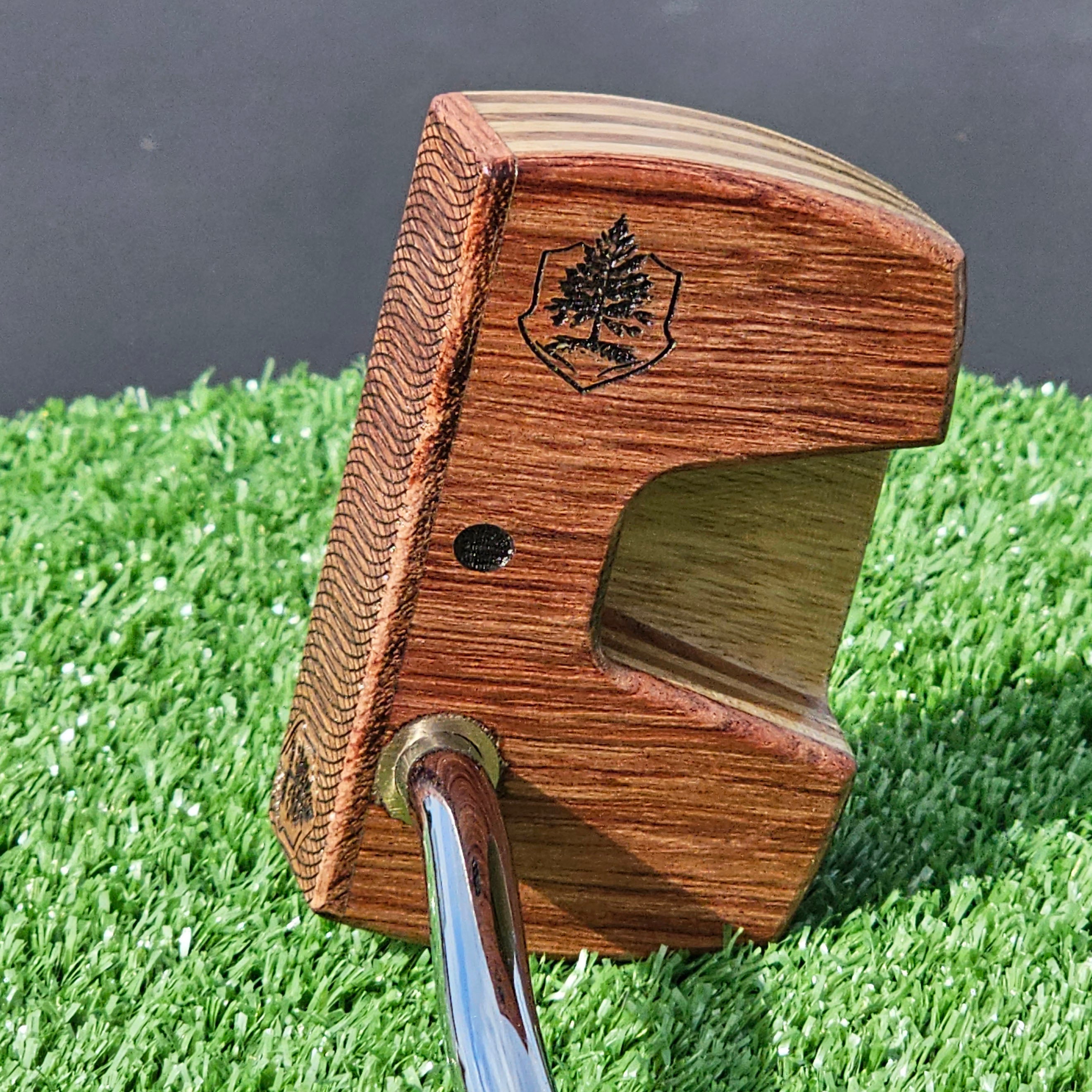 Bubinga wood and White Limba Woodrich Regal wood putter