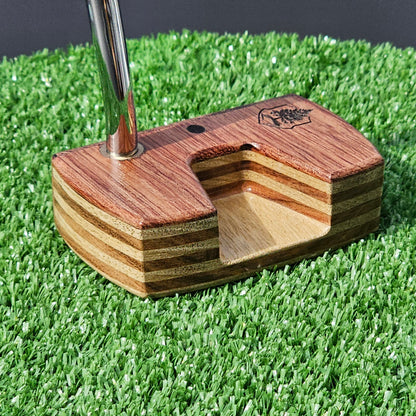 Bubinga wood and White Limba Woodrich Regal wood putter