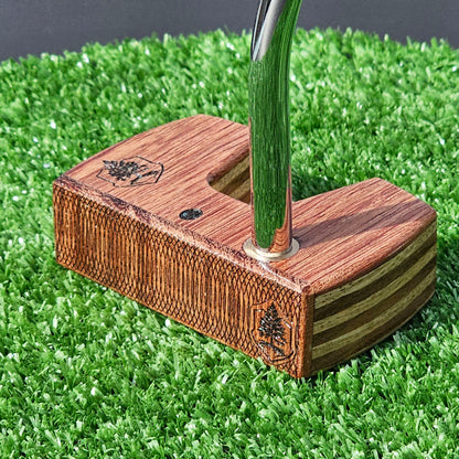 Bubinga wood and White Limba Woodrich Regal wood putter