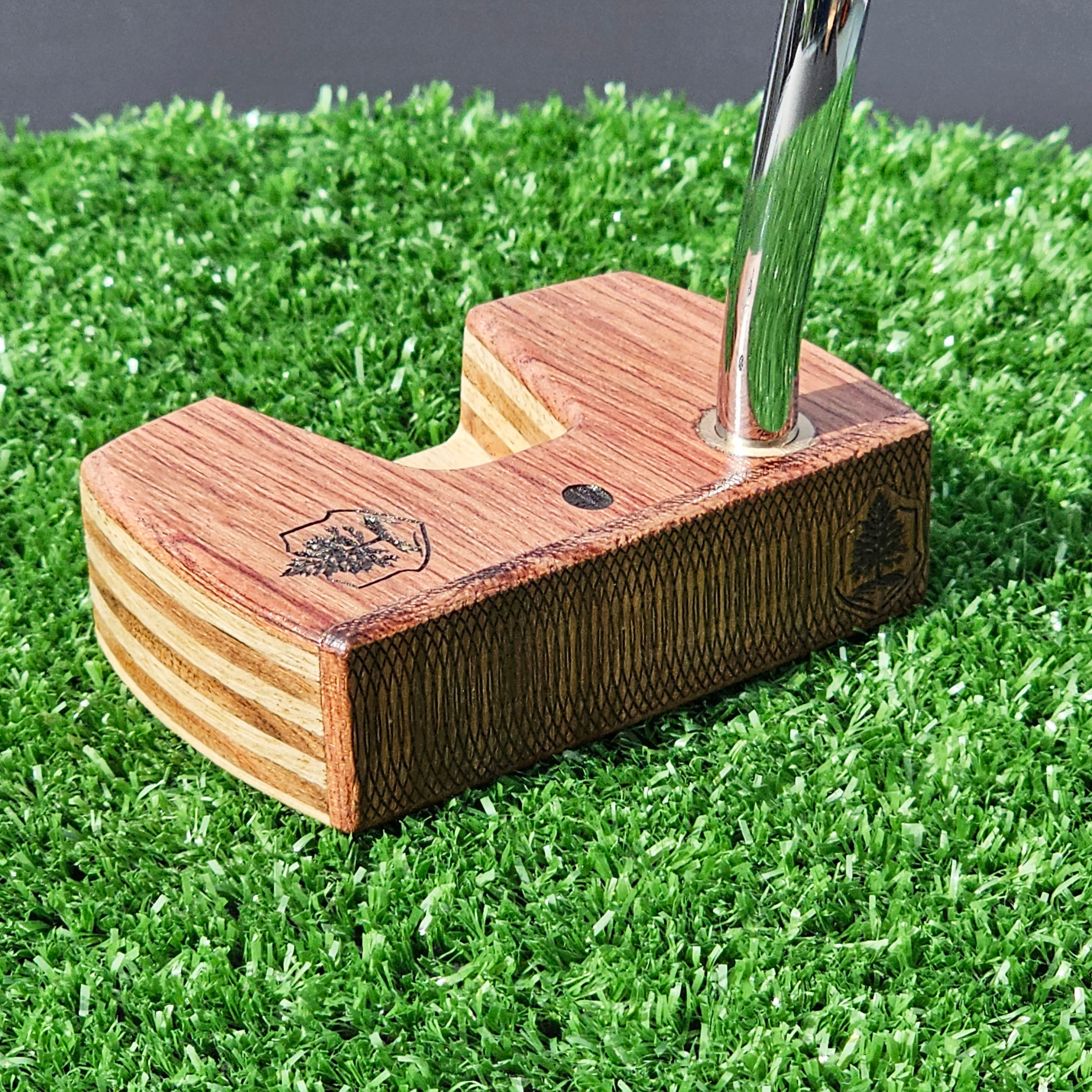 Bubinga wood and White Limba Woodrich Regal wood putter