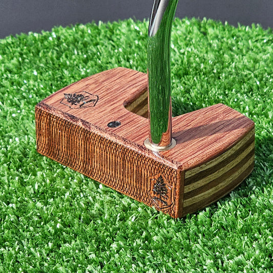 Bubinga wood and White Limba Woodrich Regal wood putter